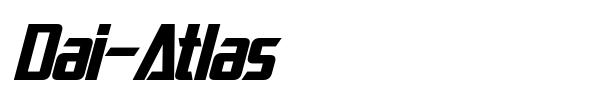 Dai-Atlas font preview